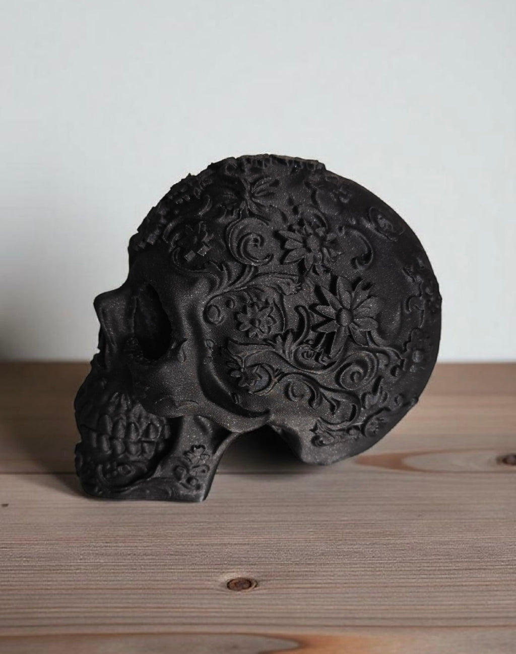 Ornament Skull – Intricate Day of the Dead Inspired 3D Print | Home Decor & Halloween Centerpiece