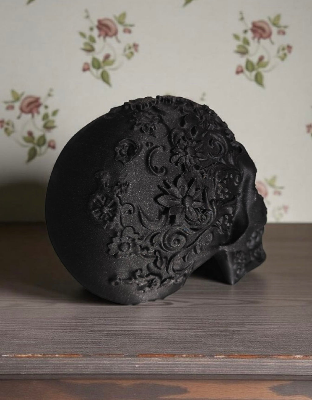 Ornament Skull – Intricate Day of the Dead Inspired 3D Print | Home Decor & Halloween Centerpiece